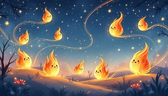 Free Dancing Fire Spirits Image - Magical, Whimsical, Flames | Download ...