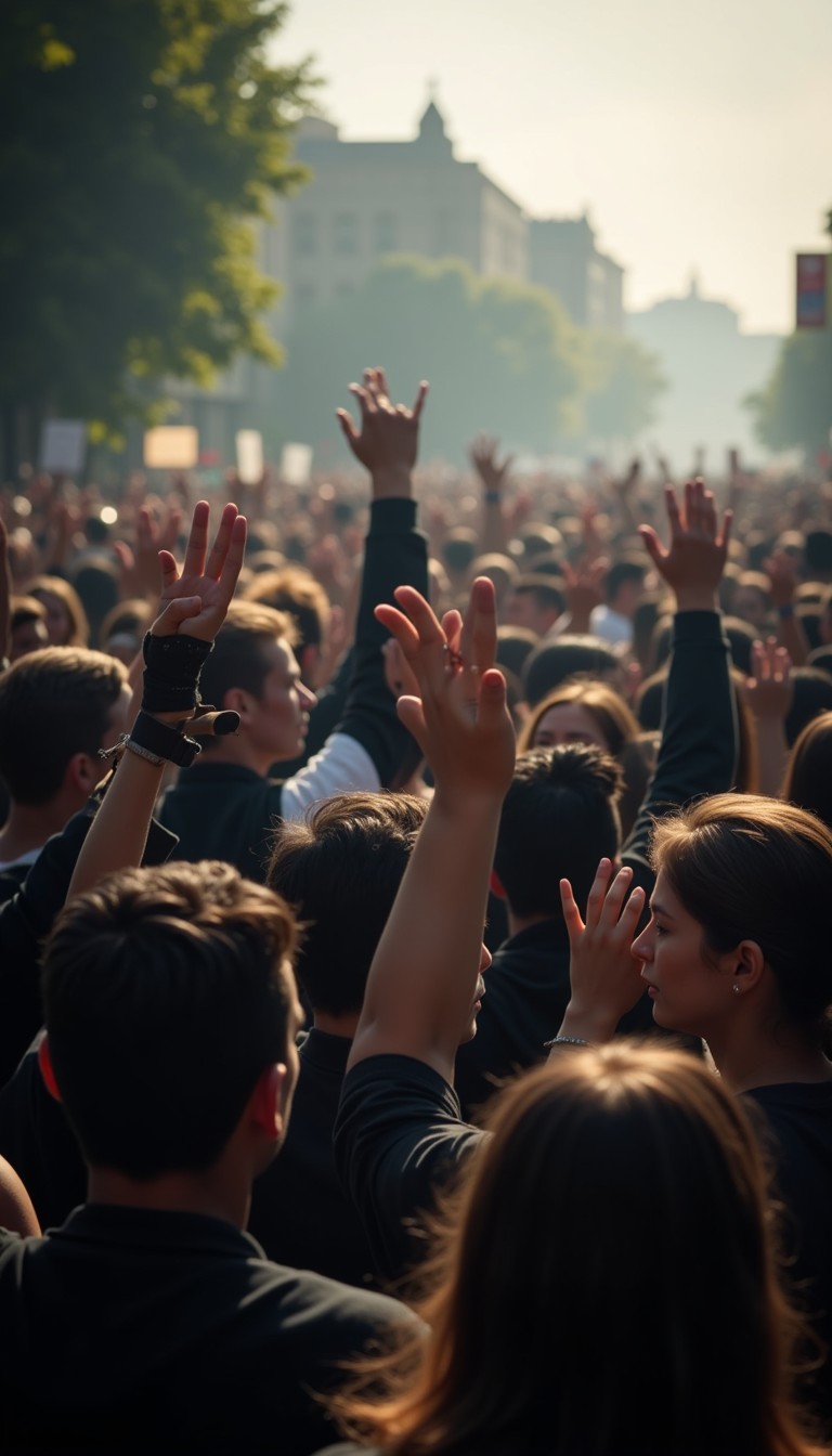 Free Hands Raised High Image - Protest, Unity, Crowd | Download at ...