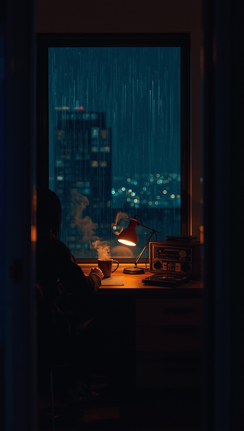 Lofi Study Free Lofi Study Vibes Image - Lofi, Study, Rain | Download at StockCake