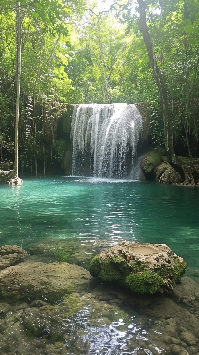 Free Serene Waterfall Escape Image - Waterfall, Nature, Forest ...