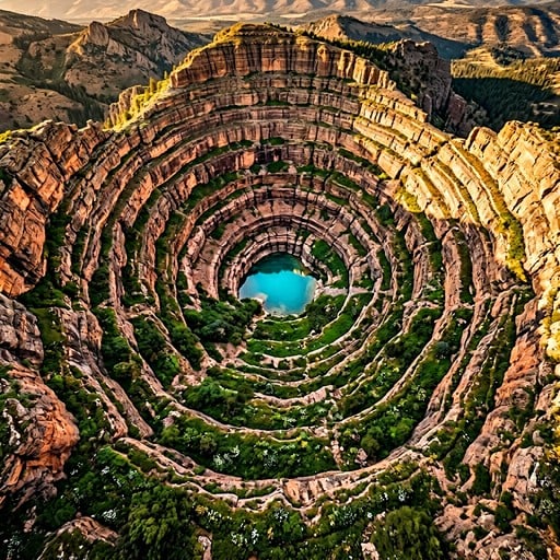 Free Nature's Stone Arena Image - Amphitheater, Geological, Concentric ...