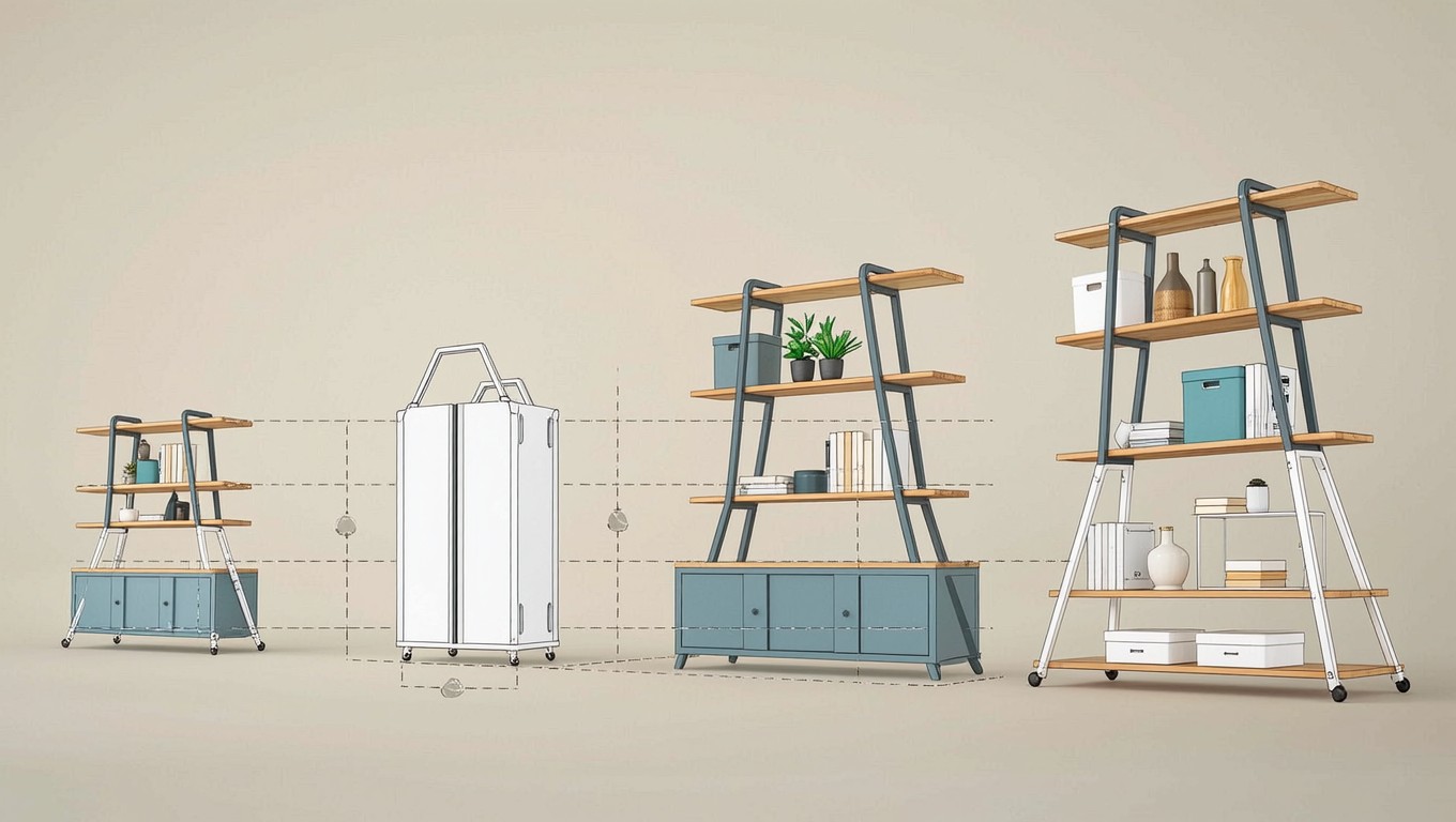Free Space-Saving Storage Solution Image - Shelving, Collapsible ...