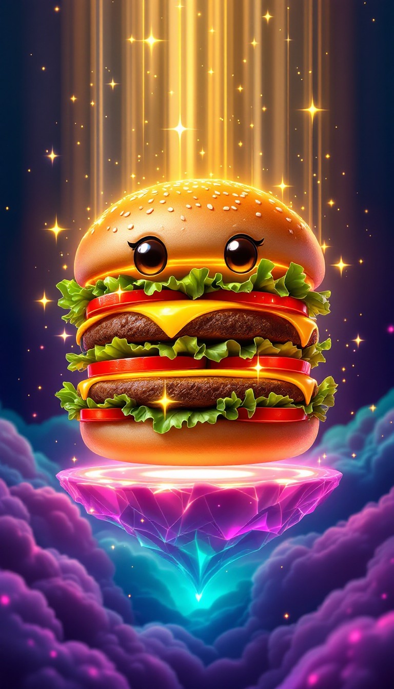 Download Cosmic Burger Art Image - Burger, Cosmic, Art | StockCake