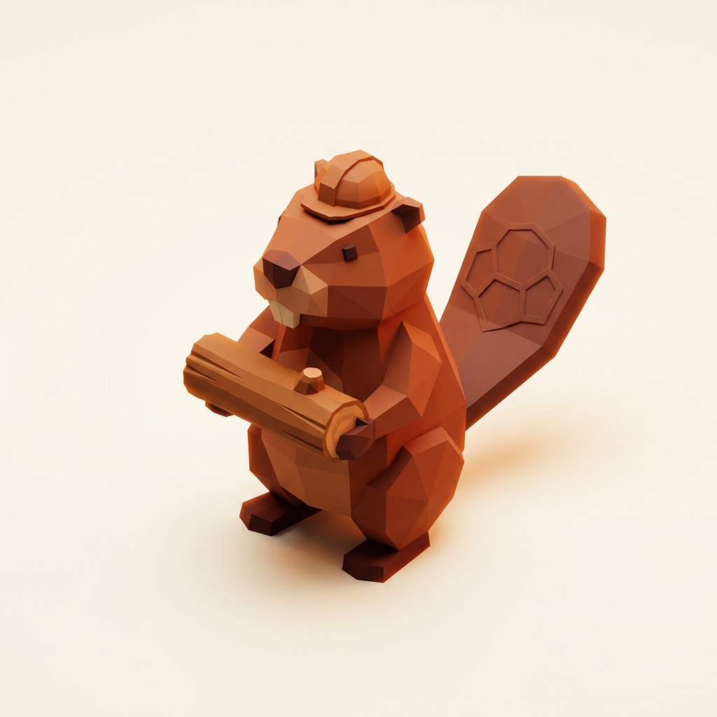 Free Geometric Beaver Builder Image - Beaver, Lowpoly, Geometric ...