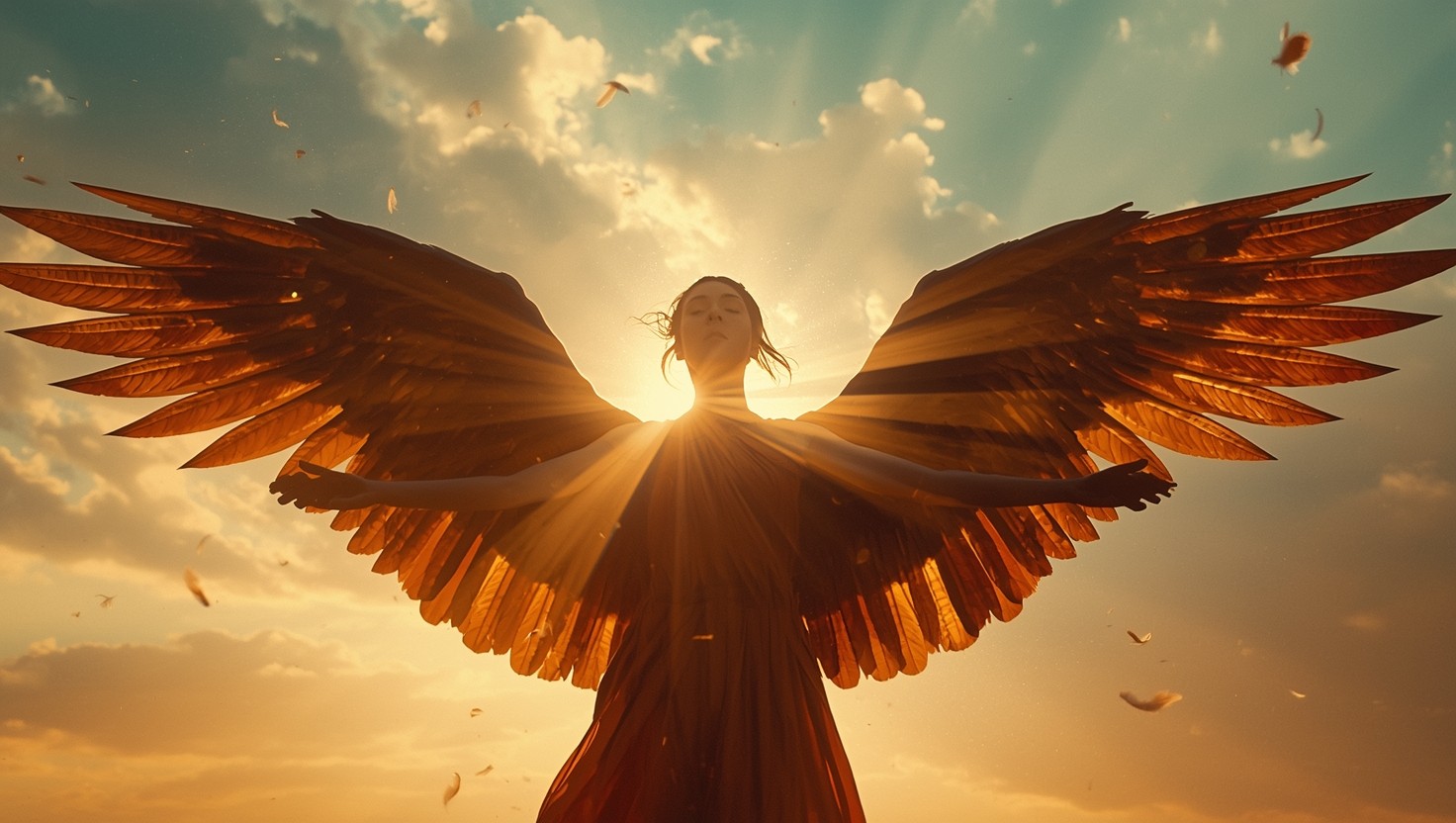 Free Angel Wings Sunset Image - Wings, Angel, Fantasy | Download at ...