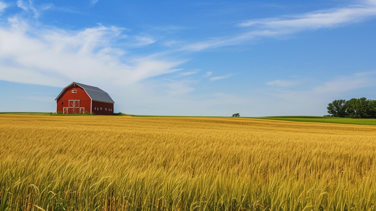 Barn Secene Free Rustic Barn Scene Image - Farm, Barn, Wheat | Download at StockCake
