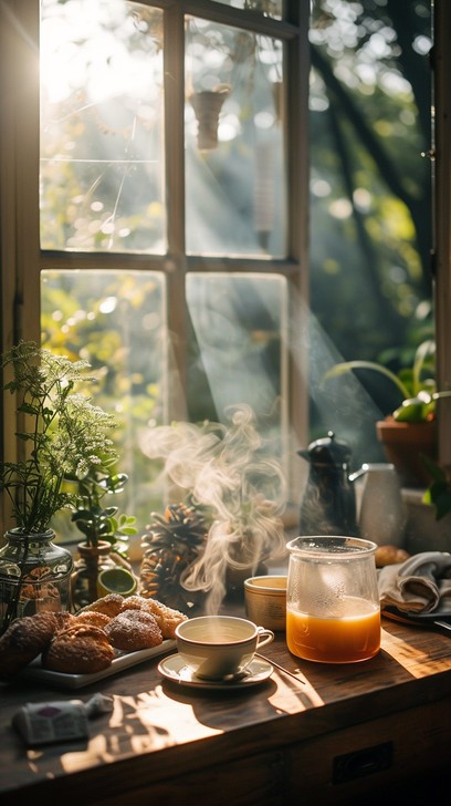 Free Cozy Morning Breakfast Image - Breakfast, Cozy, Sunlight ...