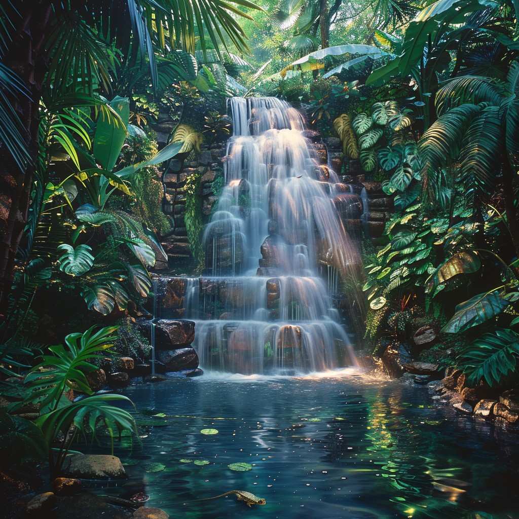 Free Serene Waterfall Oasis Image - Waterfall, Jungle, Tropical ...
