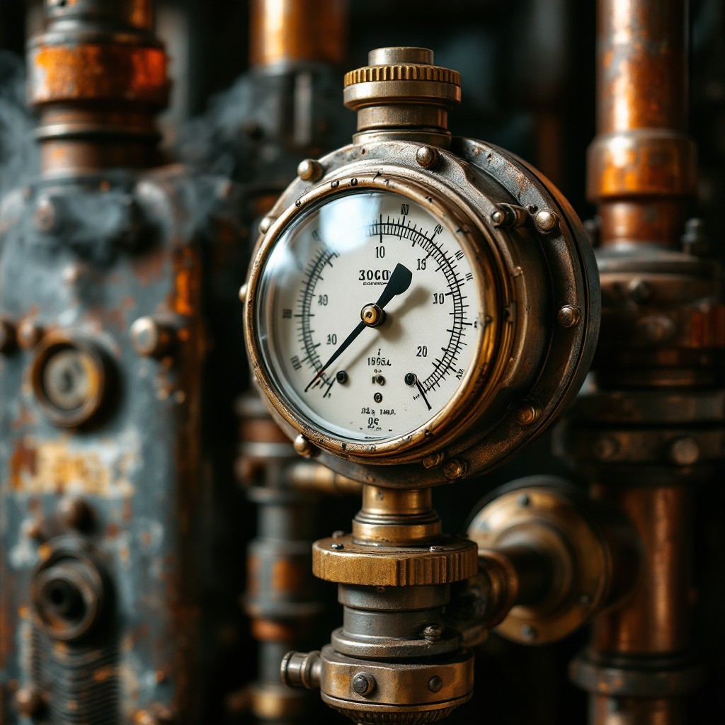 Free Vintage Pressure Gauge Image - Industrial, Vintage, Brass ...