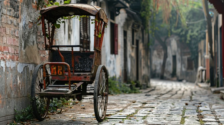 Free Historic Rickshaw Portrait Image - Rickshaw, Vintage, Carriage ...