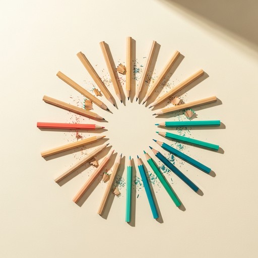 Free Creative Circle Design Image - Pencils, Stationery, Creativity ...