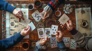 Free Cozy Card Game Image - Cards, Tea, Table | Download at StockCake