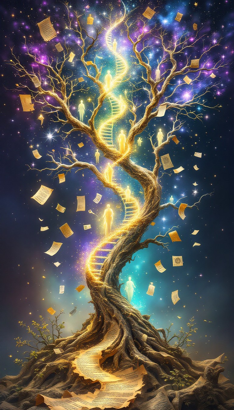 Dna Tree Cool Free Magical DNA Tree Image - Mystical, Dna, Tree | Download at StockCake