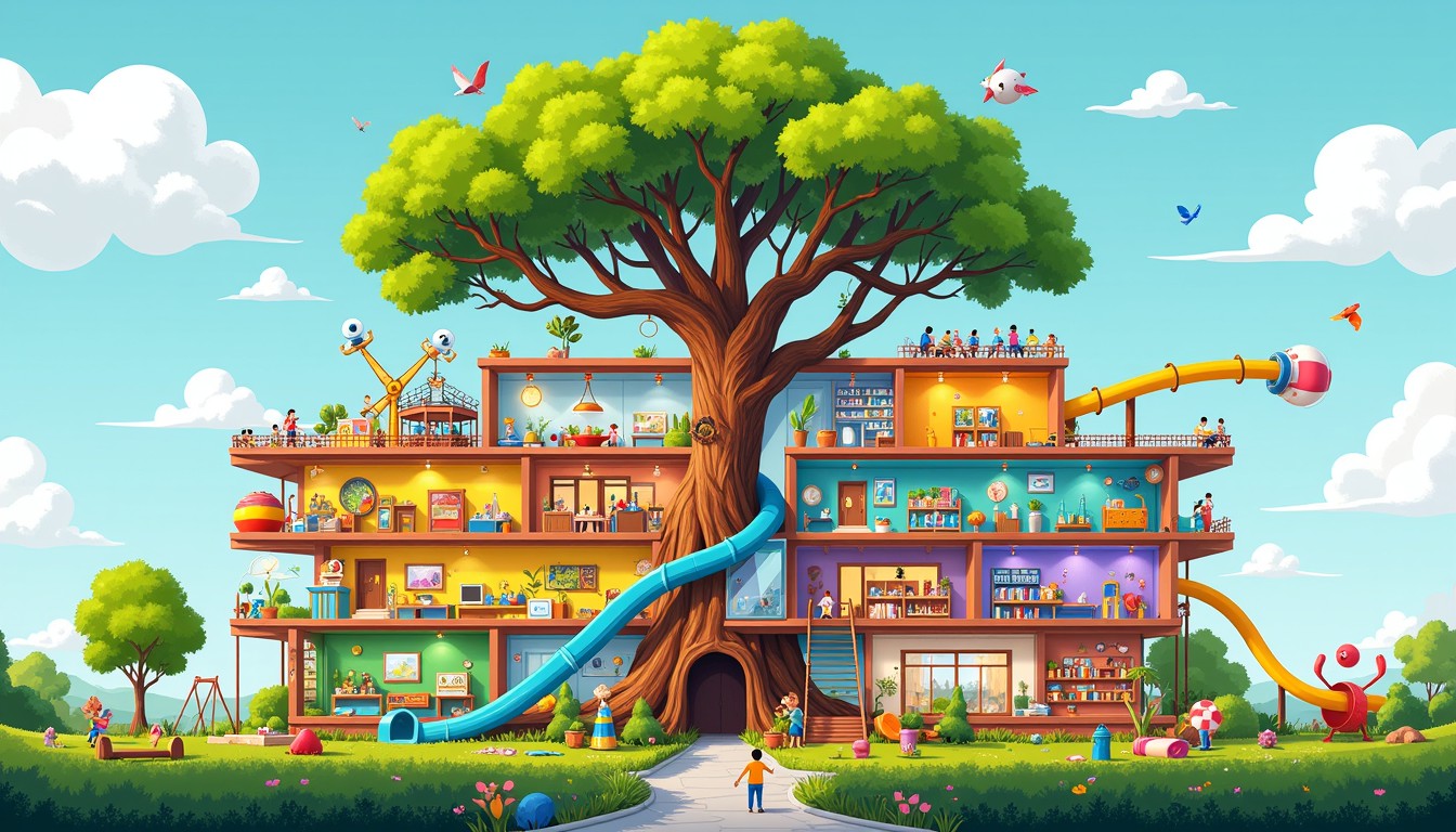 Free Magical Learning Tree Image - Treehouse, Educational, Colorful ...
