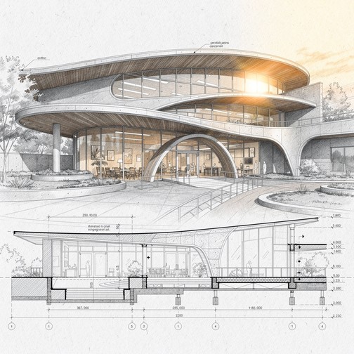 Drawing Design Build Free Healing Architecture Design Image - Architecture, Sketch, Graphite ...