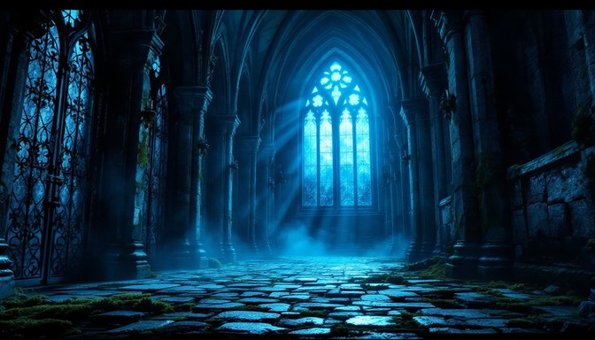 Free Ethereal Blue Ruins Image - Gothic, Cathedral, Abandoned ...
