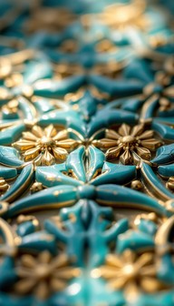 Free Turquoise Golden Pattern Image - Geometric, Turquoise, Golden ...