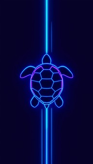 Free Neon Turtle Ascends Image - Turtle, Digital, 3d | Download at ...