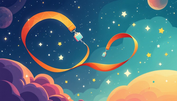Free Dancing Space Ribbon Image - Whimsical, Cosmic, Ribbon | Download ...