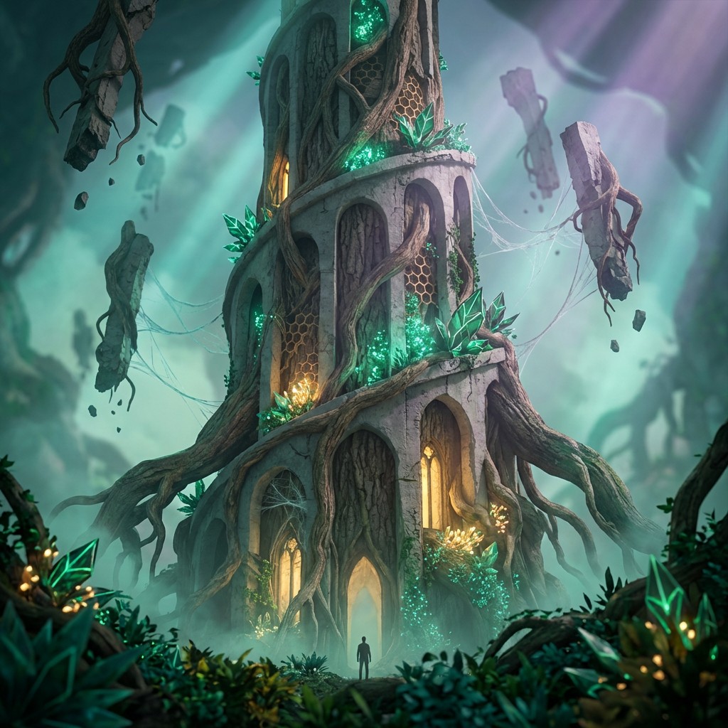 Free Organic Fantasy Architecture Image - Fantasy, Architecture, Tower ...