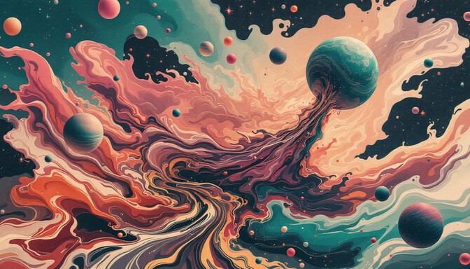 Free Cosmic Liquid Dreams Photo - Cosmic, Vintage, Retro | Download at ...