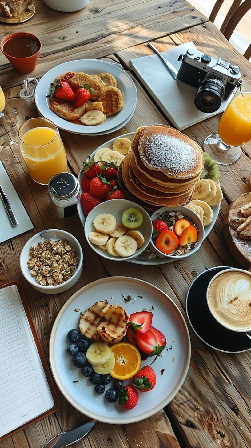 Free Sumptuous Breakfast Spread Image - Breakfast, Pancakes, Waffles ...