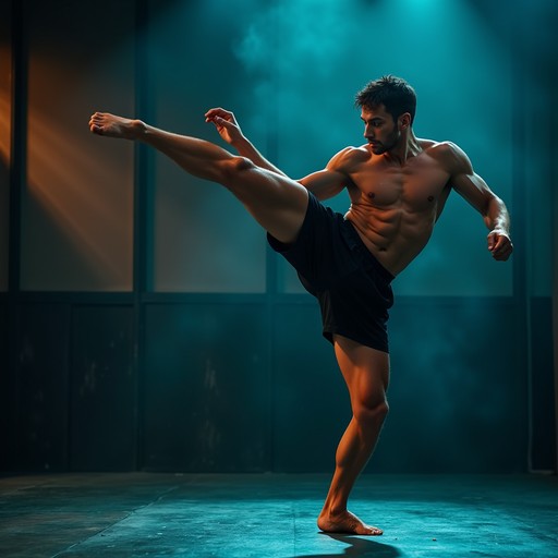 Free Power In Motion Image - Martial, Kick, Fighter | Download at StockCake