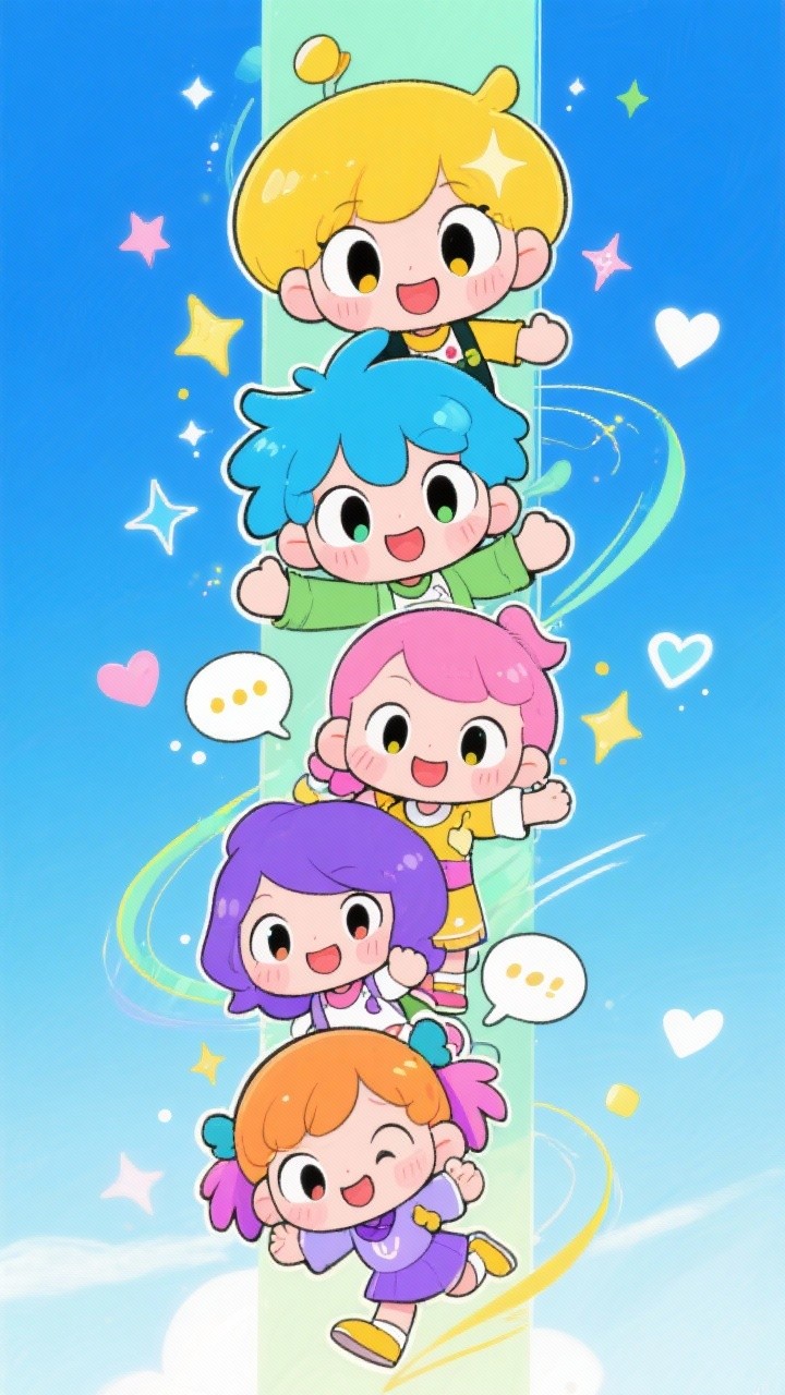 Haystack Chibi Free Colorful Chibi Stack Image - Chibi, Kawaii, Manga | Download at ...