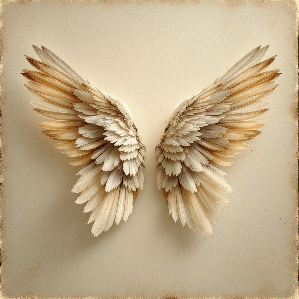 Free Vintage Angel Wings Image - Wings, Feathers, Vintage 