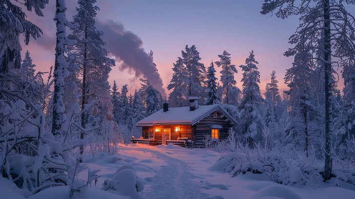 Free Cozy Winter Cabin Image - Winter, Cabin, Snow | Download at StockCake