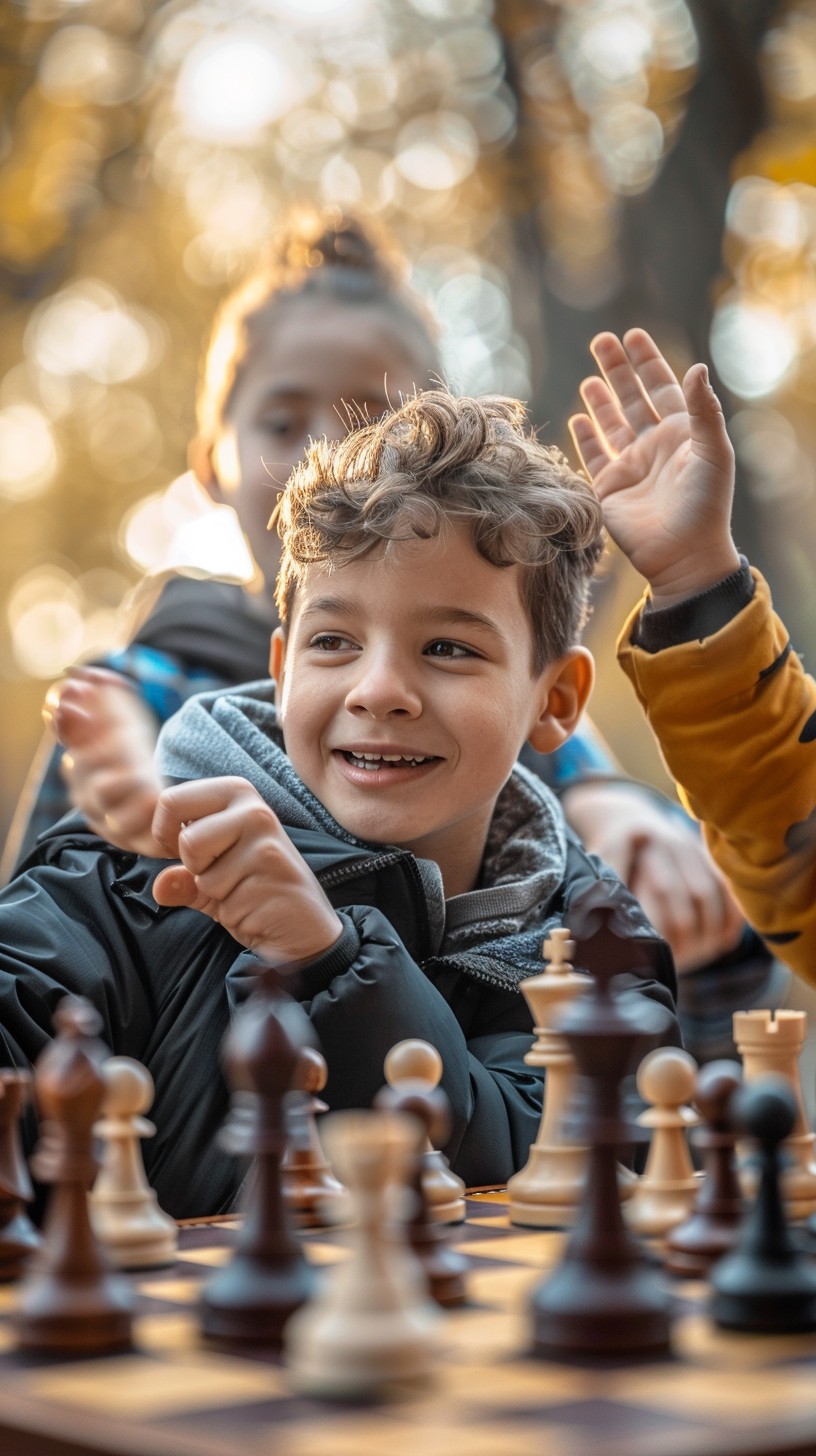 Free Joyful chess game Image - Boy, Chess, Joy | Download at StockCake