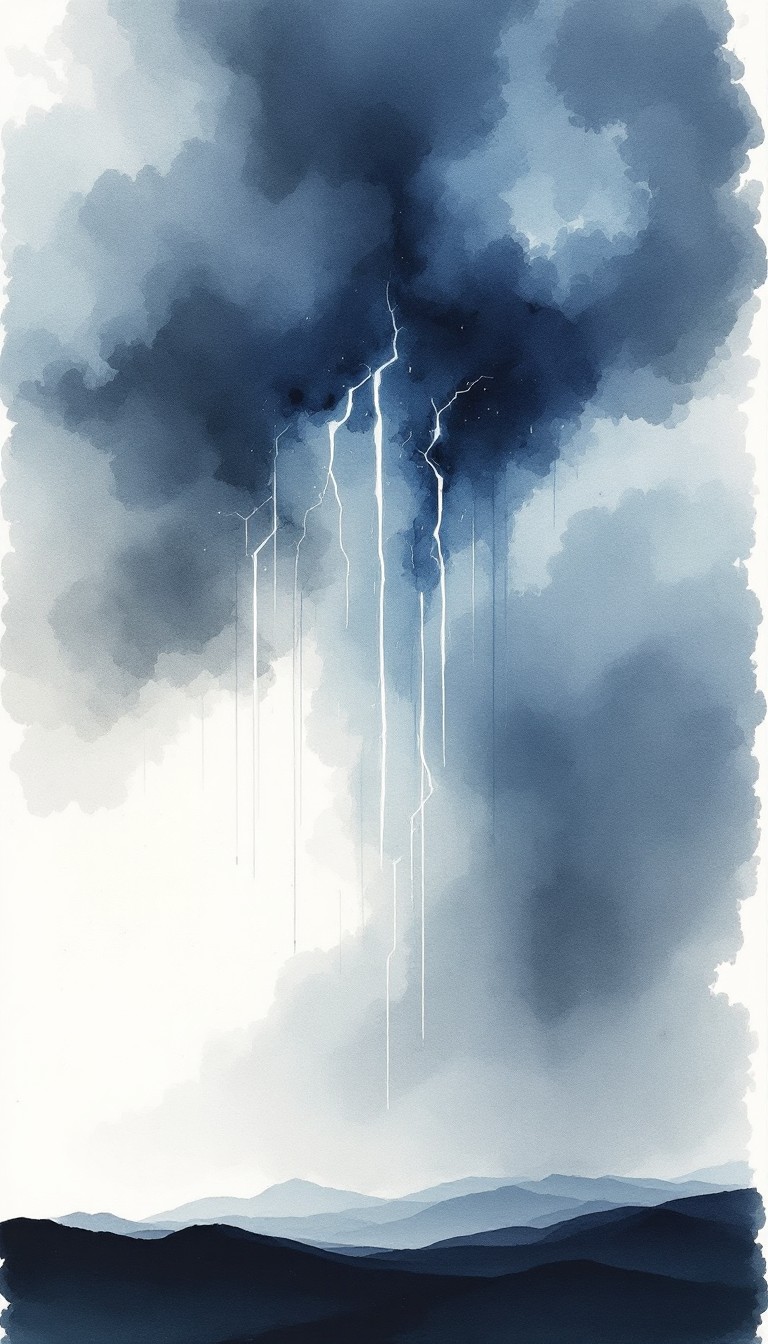 Free Stormy Sky Drama Image - Storm, Watercolor, Lightning | Download ...