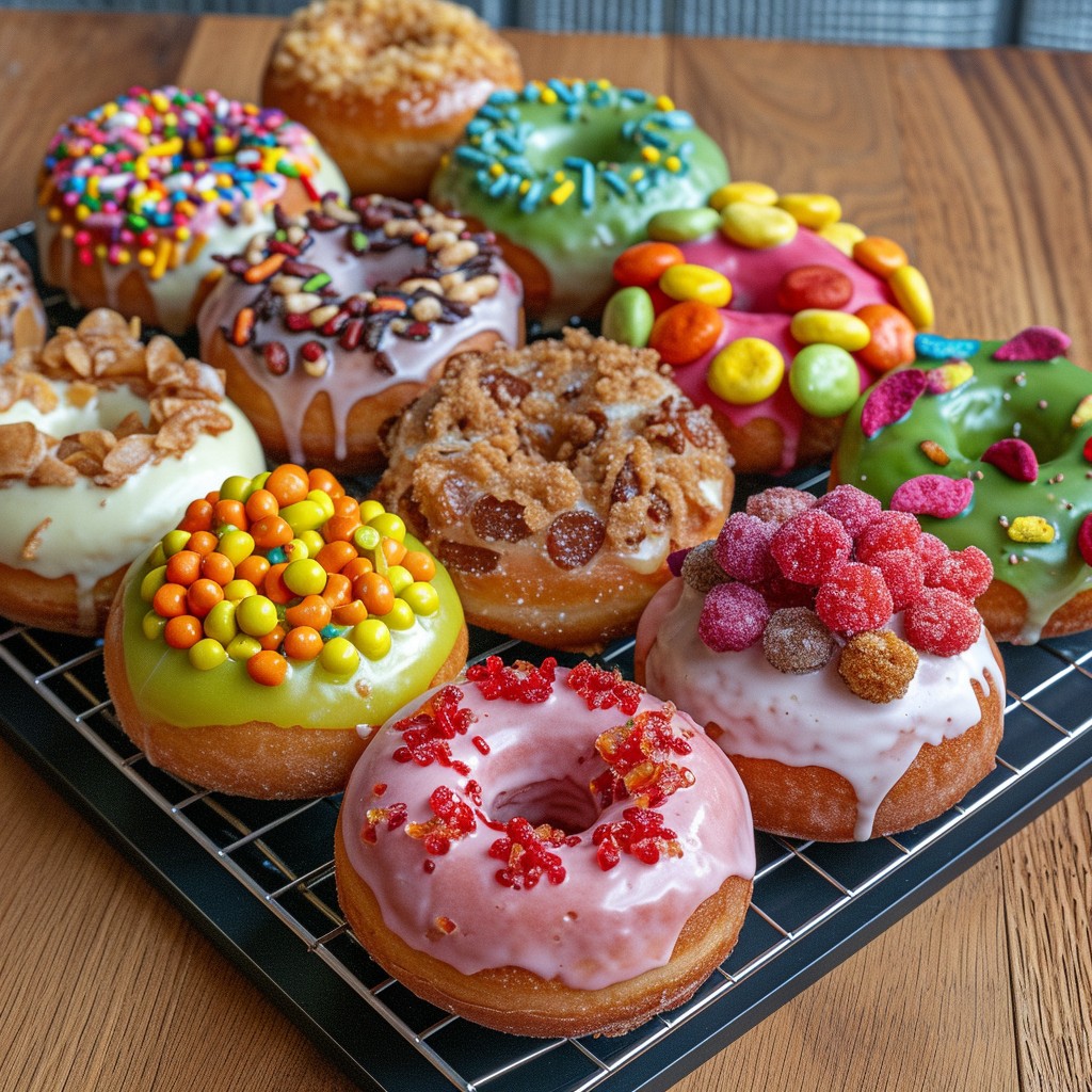 Free Colorful Donut Assortment Image - Donuts, Sweets, Desserts ...