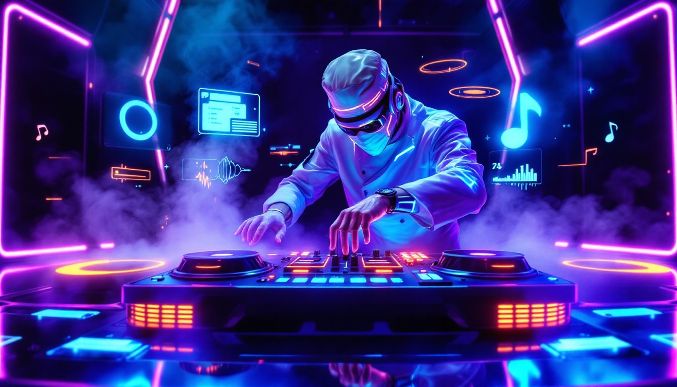 Free Neon DJ Performance Image - Cyberpunk, Neon, Dj | Download at ...