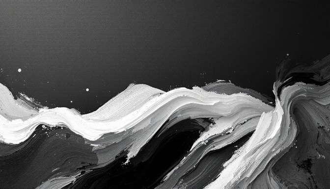 Free Flowing Grayscale Waves Image - Abstract, Minimal, Grayscale ...