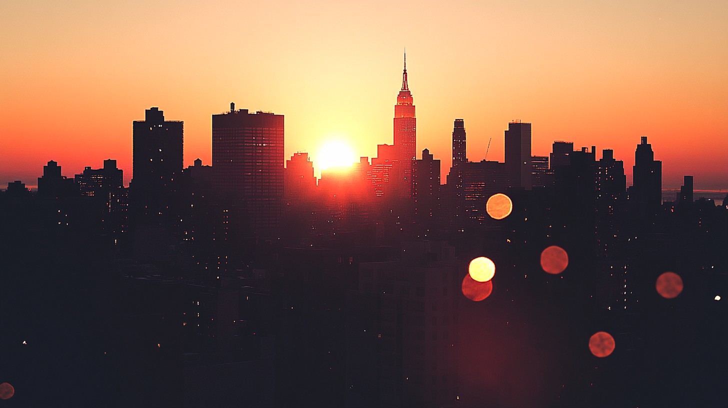 Free Sunset over skyline Image - Sunset, Skyline, City | Download at ...