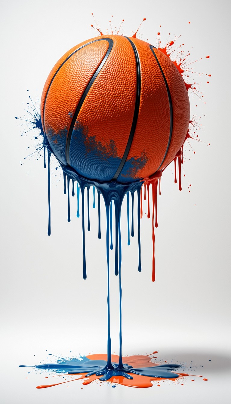 Free Basketball Color Cascade Image - Basketball, Watercolor, Dripping ...