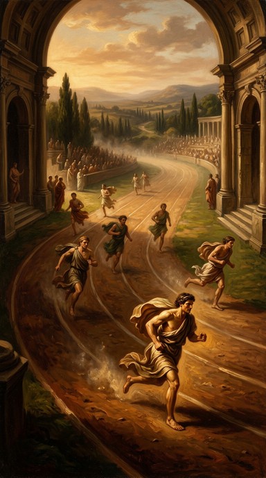 Free Ancient Runners Racing Image - Renaissance, Painting, Runners ...