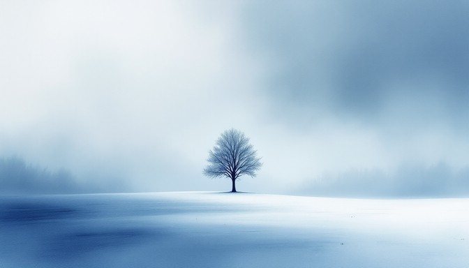 Free Solitary Winter Tree Image - Winter, Tree, Minimal | Download at ...