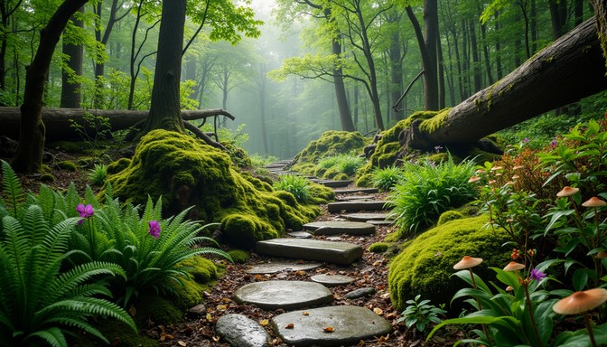Free Enchanted Forest Path Image - Forest, Path, Moss | Download at ...
