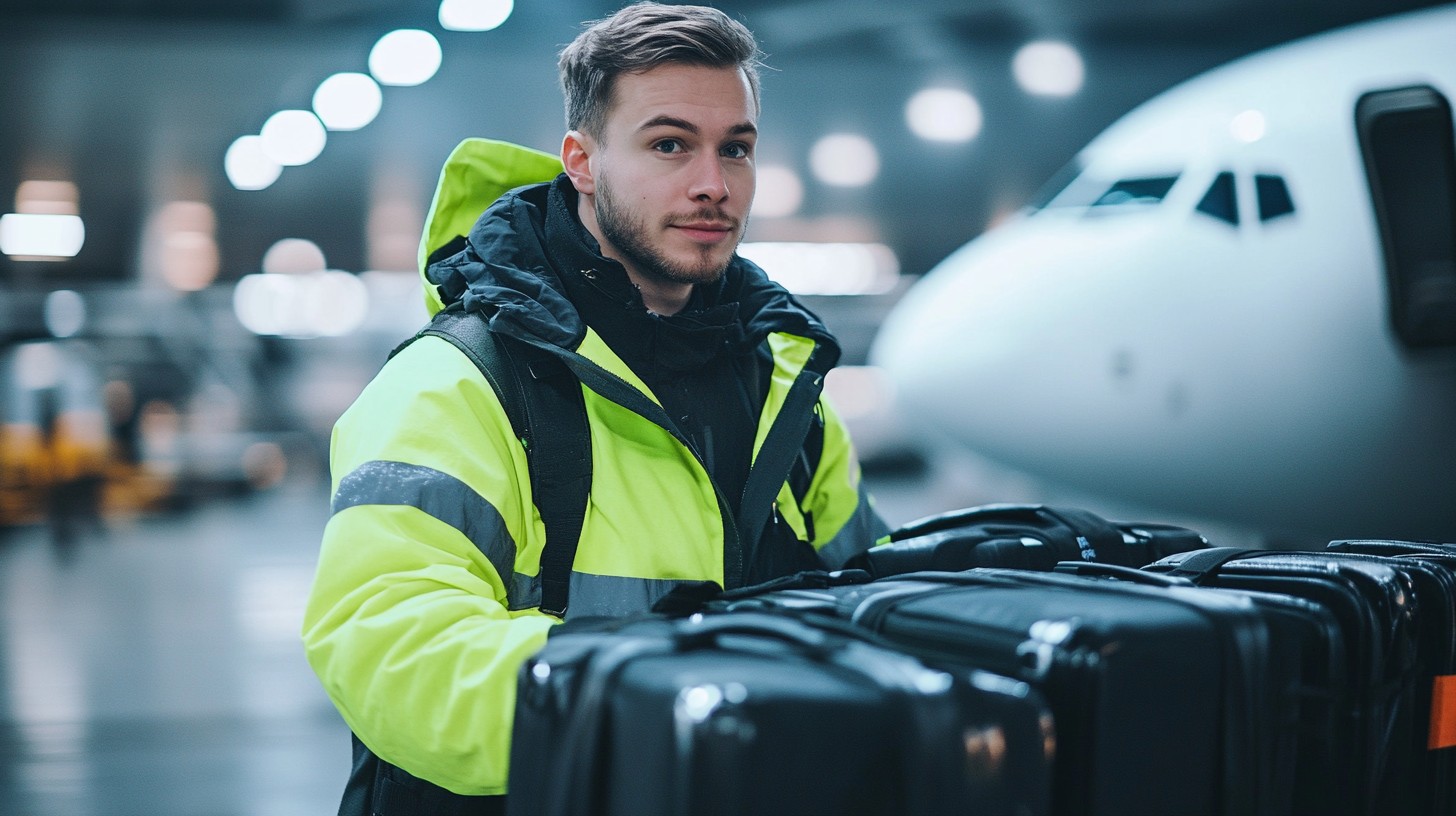 Download Airport Baggage Handler Image - Airport, Worker, Luggage ...
