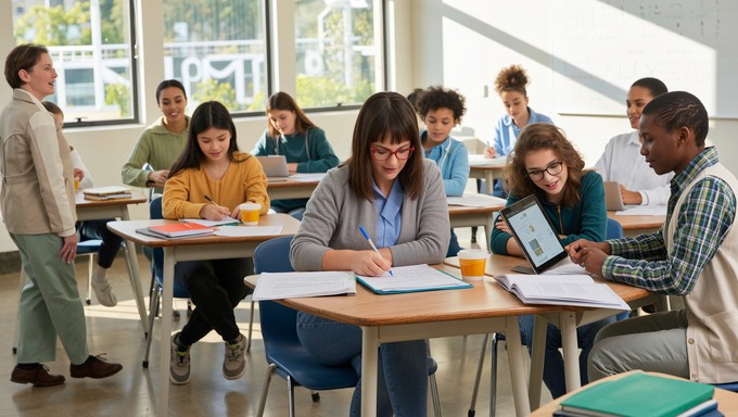 Free Collaborative Learning Environment Photo - Classroom, Students ...