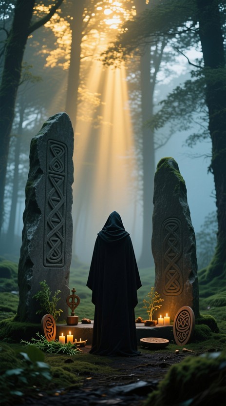Celtic Ritual Offering Free Mystical Forest Ritual Photo - Celtic, Shrine, Forest | Download ...