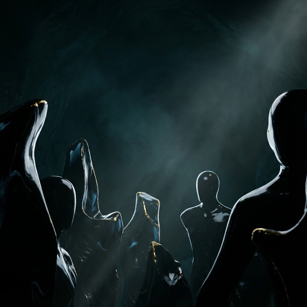 Black Form Interface Free Emerging Black Forms Image - Obsidian, Darkness, Mysterious ...