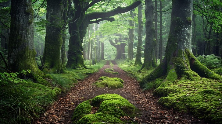 Free Mystical Forest Path Image - Forest, Moss, Trees | Download at ...