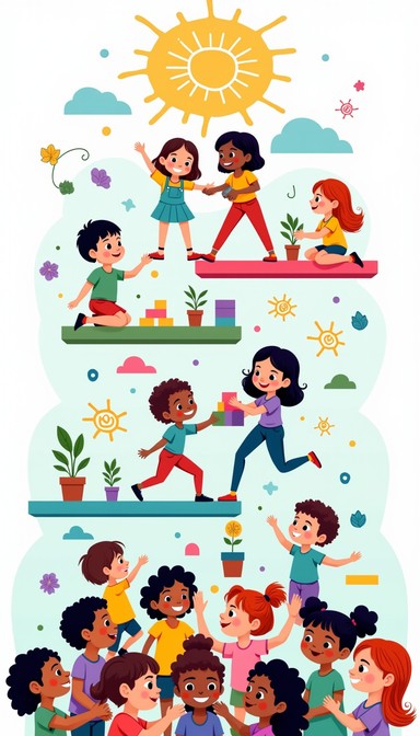 Multiple Color Child Free Growing Together Equally Image - Diversity, Children, Equality ...