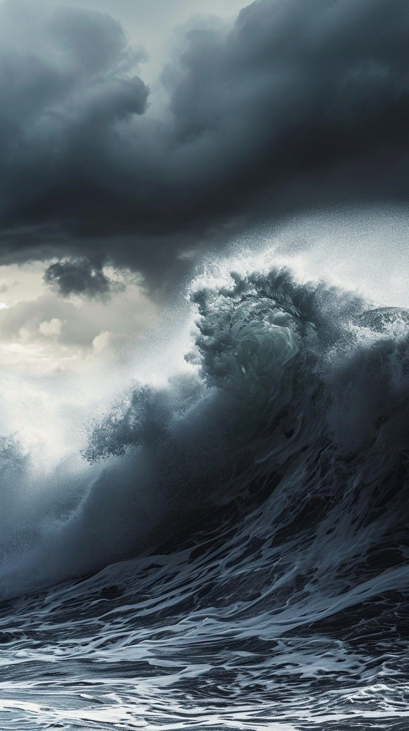 Free Majestic Ocean Fury Image - Ocean, Storm, Wave | Download at StockCake