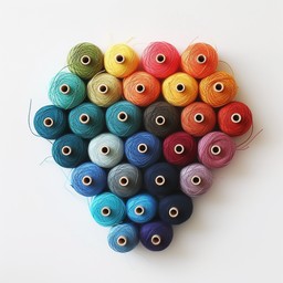 Free Colorful Thread Heart Image - Art, Craft, Thread | Download at ...