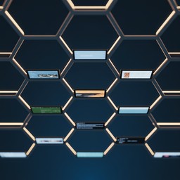Hexagonal Screen Free Illuminated Tech Hive Image - Honeycomb, Hexagonal, Screens ...