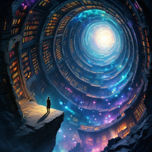 Free Infinite Cosmic Library Image - Library, Cosmic, Surreal ...
